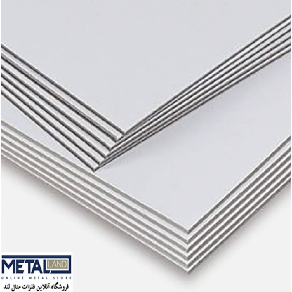 ورق استیل 201 - ضخامت 0.8 mm ابعاد 1250*mm 2500 وزن 22 (5%±) kg